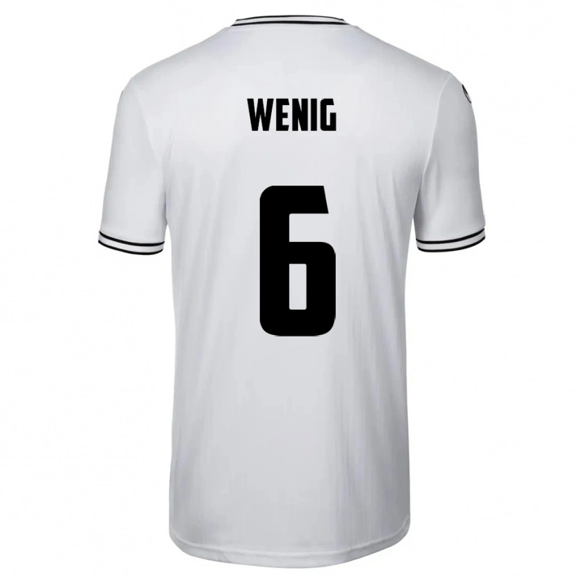 Danxen Herren Marcel Wenig #6 Weiß Schwarz Heimtrikot Trikot 2025/26 T-Shirt Österreich