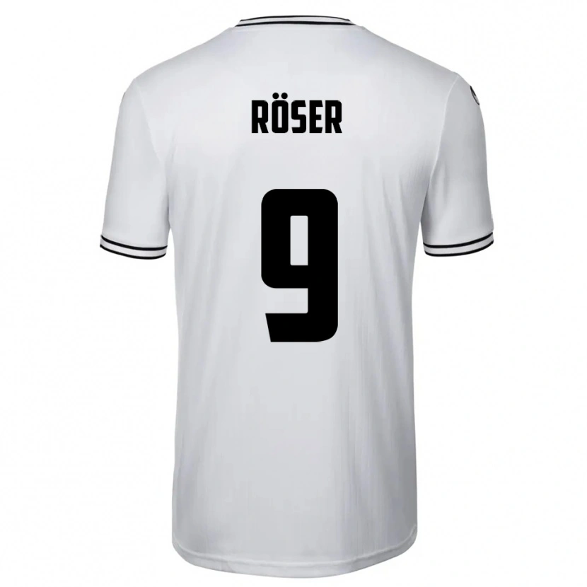 Danxen Herren Lucas Röser #9 Weiß Schwarz Heimtrikot Trikot 2025/26 T-Shirt Österreich