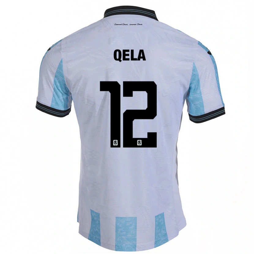 Danxen Herren Miran Qela #12 Weiß Himmelblau Heimtrikot Trikot 2025/26 T-Shirt Österreich