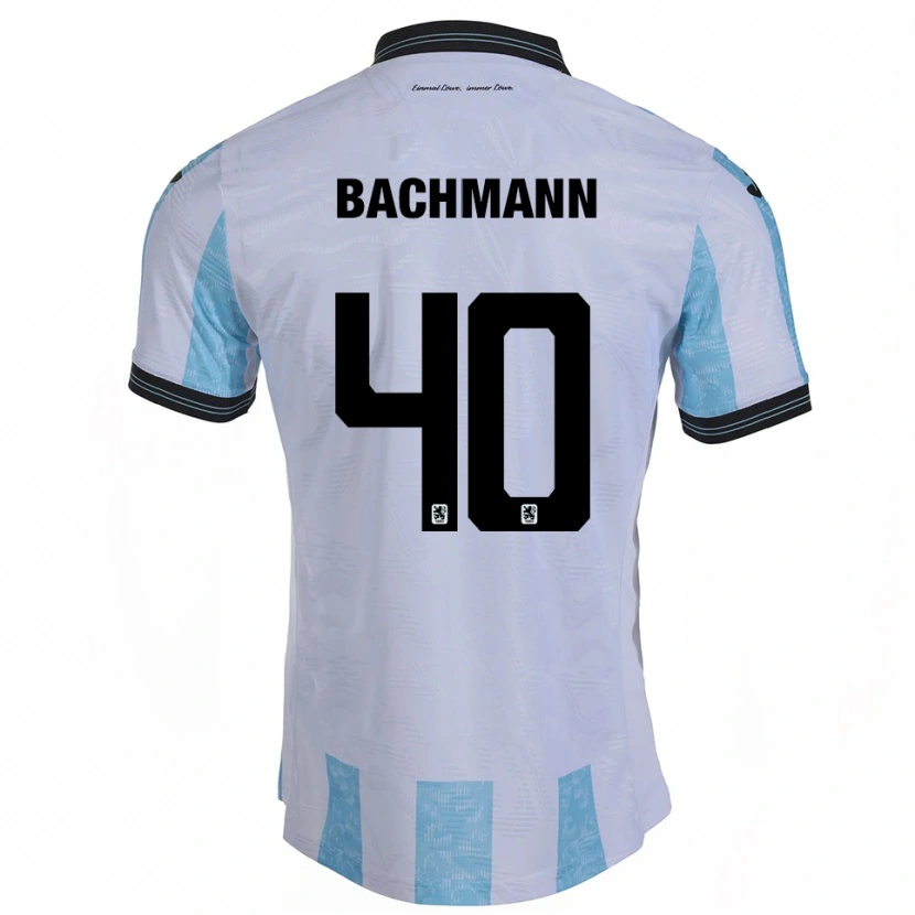 Danxen Herren Paul Bachmann #40 Weiß Himmelblau Heimtrikot Trikot 2025/26 T-Shirt Österreich