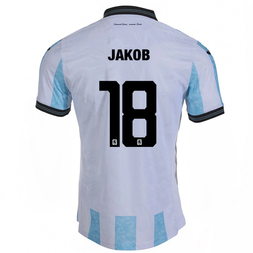 Danxen Herren Kilian Jakob #18 Weiß Himmelblau Heimtrikot Trikot 2025/26 T-Shirt Österreich
