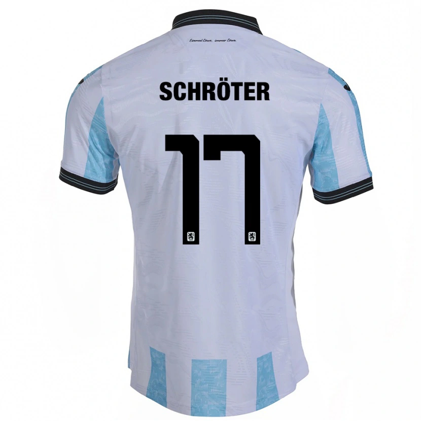 Danxen Herren Morris Schröter #17 Weiß Himmelblau Heimtrikot Trikot 2025/26 T-Shirt Österreich