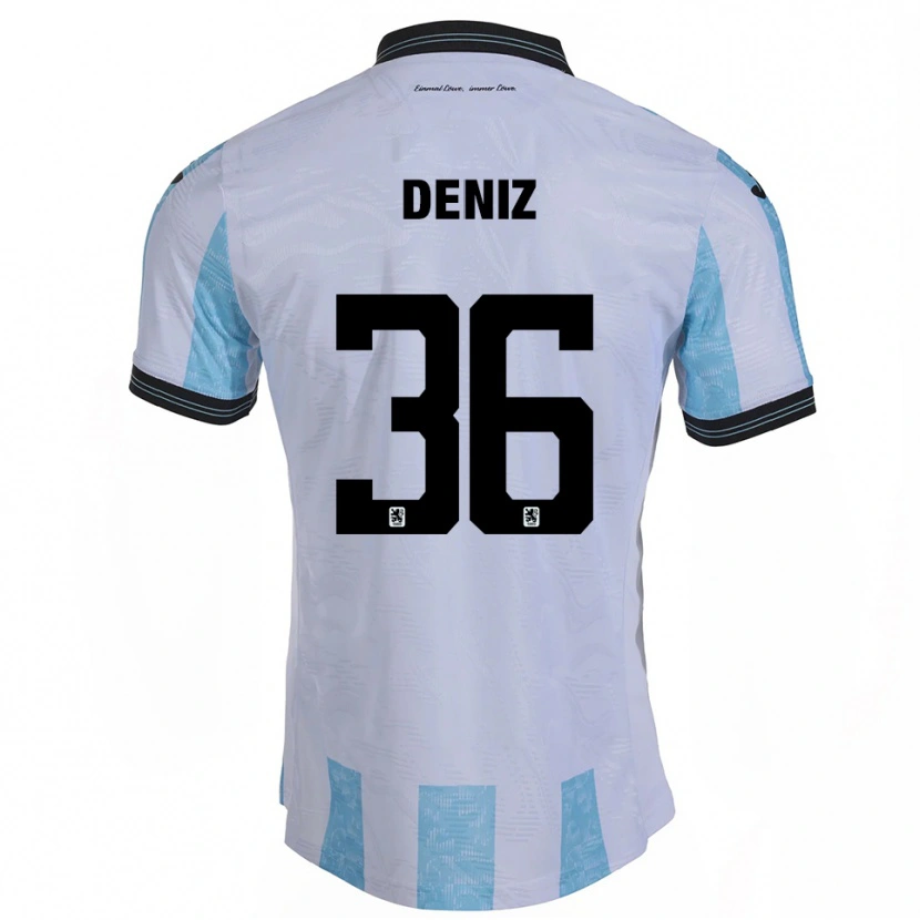 Danxen Herren Tunay Deniz #36 Weiß Himmelblau Heimtrikot Trikot 2025/26 T-Shirt Österreich