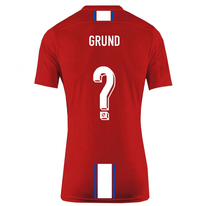 Danxen Herren Niclas Grund #0 Rot Weiß Heimtrikot Trikot 2025/26 T-Shirt Österreich