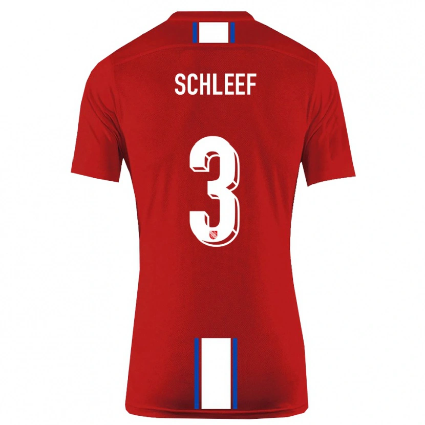 Danxen Herren Marco Schleef #3 Rot Weiß Heimtrikot Trikot 2025/26 T-Shirt Österreich