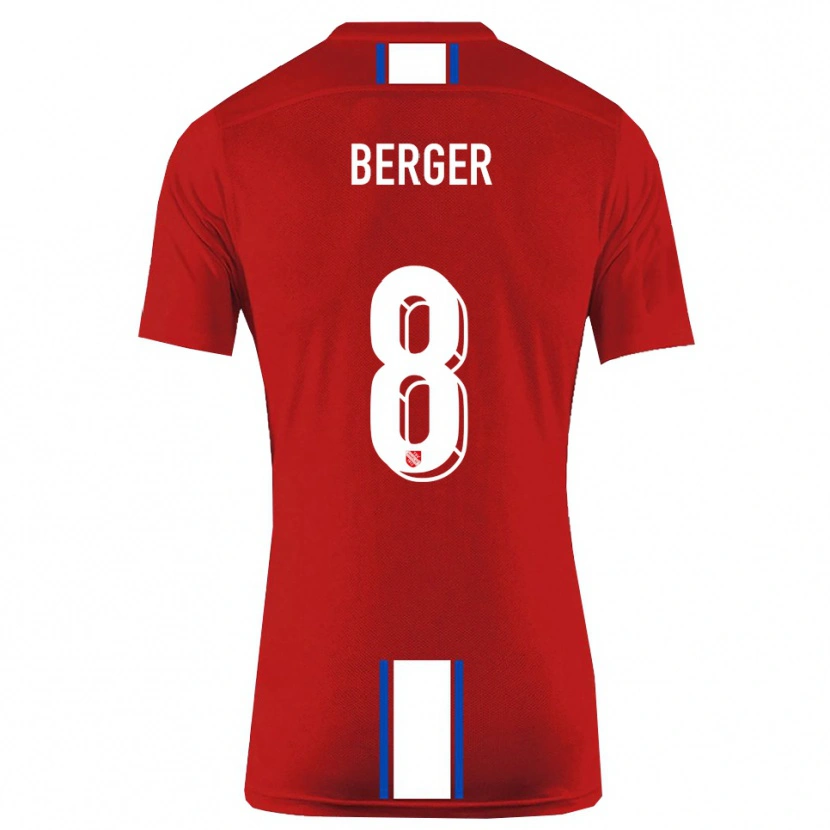 Danxen Herren Johann Berger #8 Rot Weiß Heimtrikot Trikot 2025/26 T-Shirt Österreich