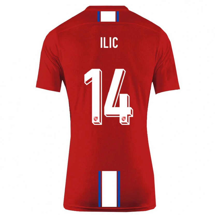 Danxen Herren Marko Ilic #14 Rot Weiß Heimtrikot Trikot 2025/26 T-Shirt Österreich