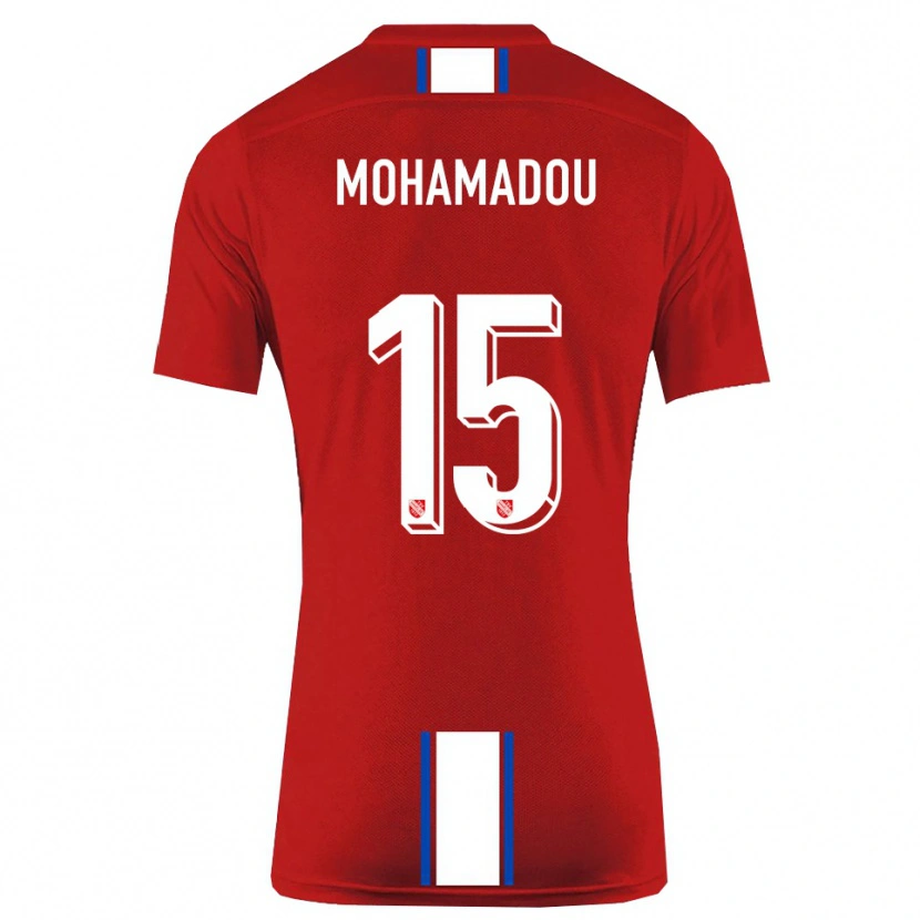 Danxen Herren Akram-Dine Mohamadou #15 Rot Weiß Heimtrikot Trikot 2025/26 T-Shirt Österreich