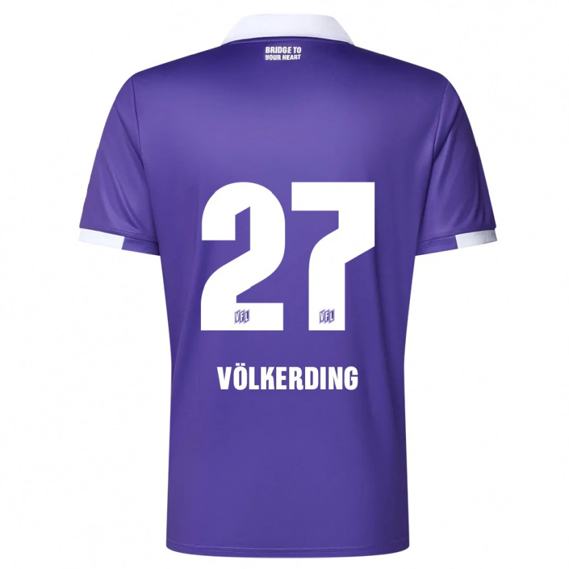 Danxen Herren Jakob Völkerding #27 Lila Weiß Heimtrikot Trikot 2025/26 T-Shirt Österreich