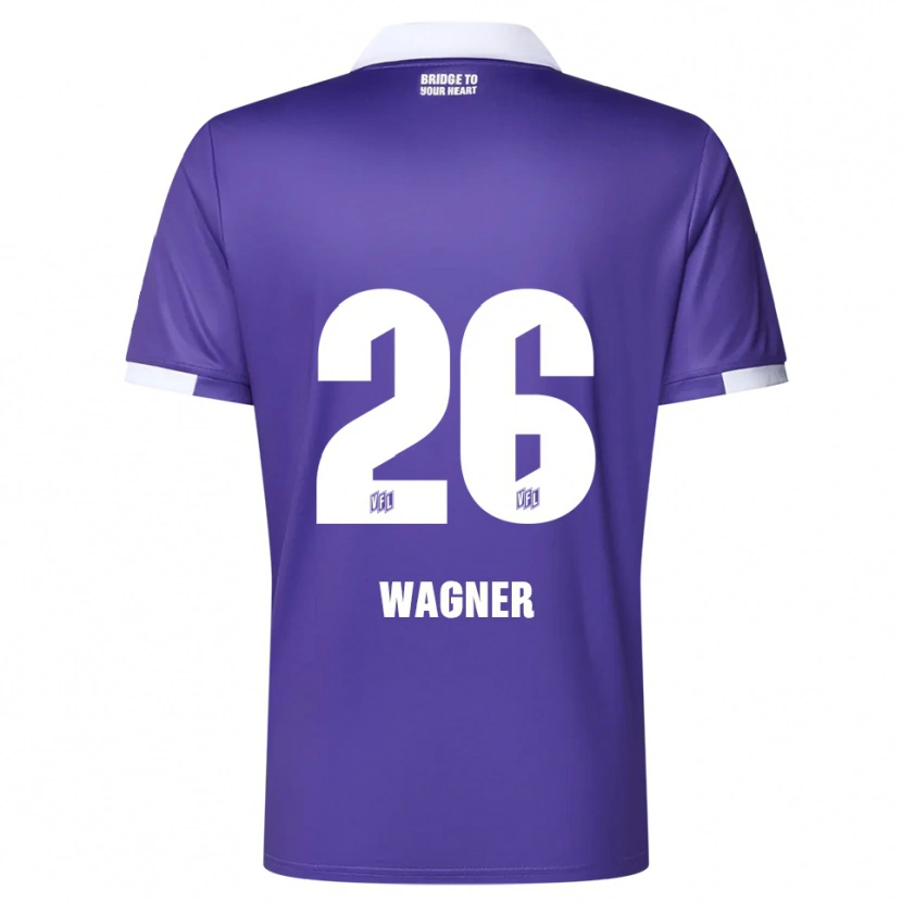 Danxen Herren Fridolin Wagner #26 Lila Weiß Heimtrikot Trikot 2025/26 T-Shirt Österreich