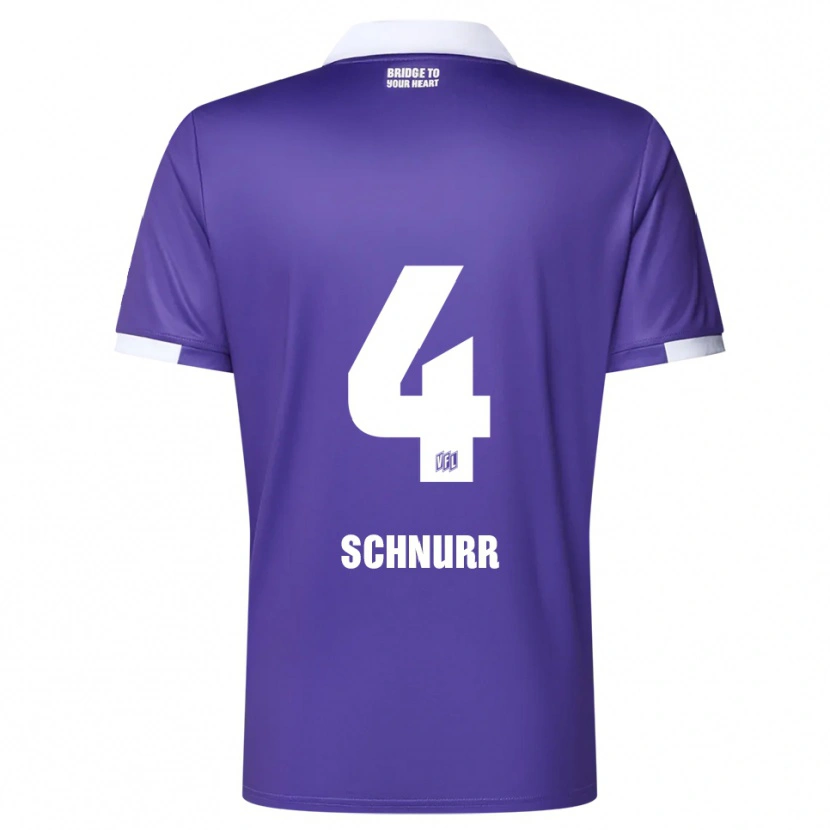 Danxen Herren Maxim Schnurr #4 Lila Weiß Heimtrikot Trikot 2025/26 T-Shirt Österreich