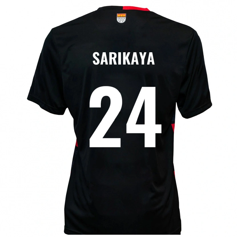 Danxen Herren Ege Sarikaya #24 Schwarz Rot Heimtrikot Trikot 2025/26 T-Shirt Österreich
