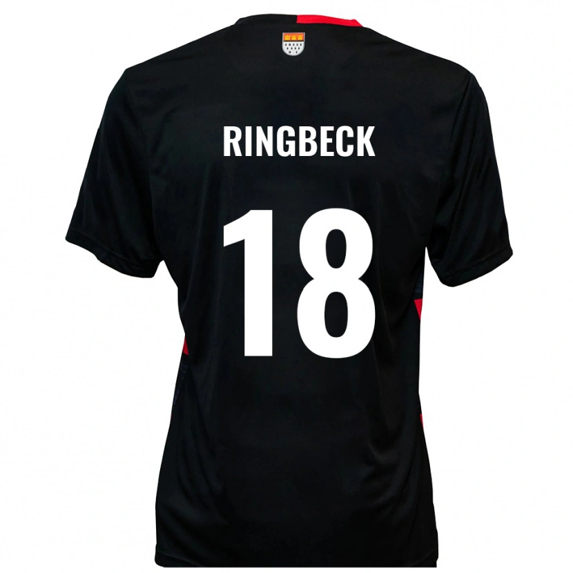 Danxen Herren Noah Ringbeck #18 Schwarz Rot Heimtrikot Trikot 2025/26 T-Shirt Österreich