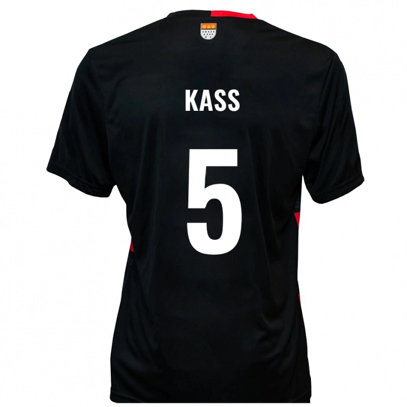 Danxen Herren Martin Kass #5 Schwarz Rot Heimtrikot Trikot 2025/26 T-Shirt Österreich