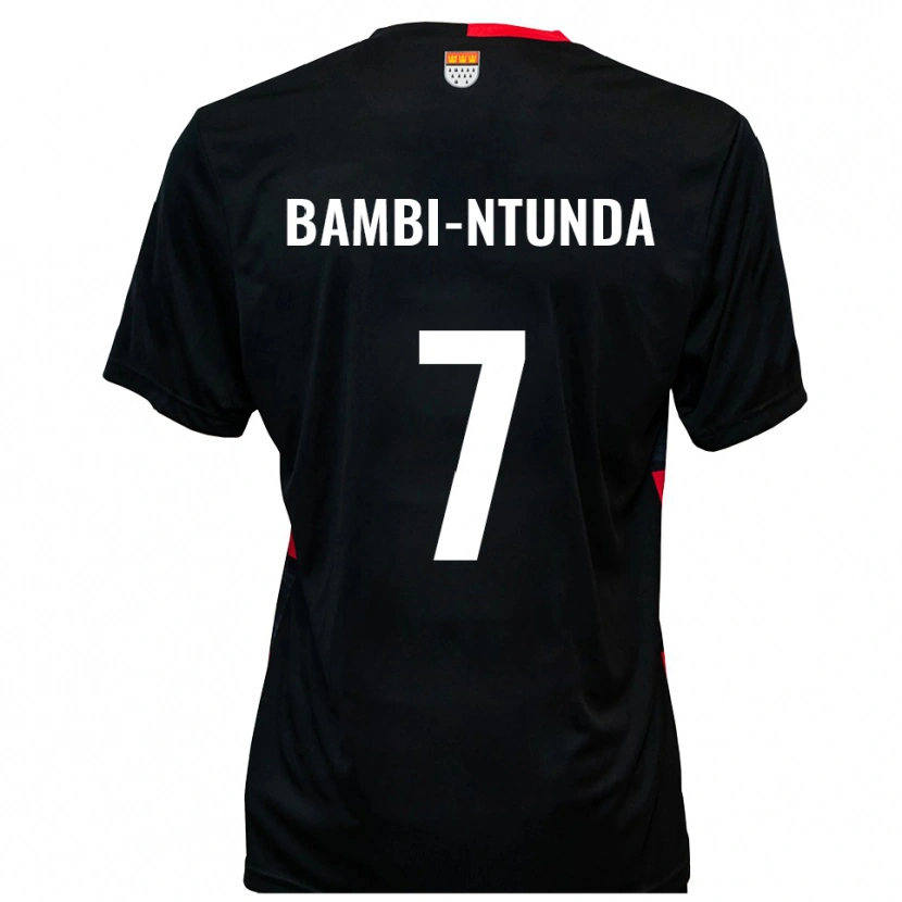 Danxen Herren Charles Bambi-Ntunda #7 Schwarz Rot Heimtrikot Trikot 2025/26 T-Shirt Österreich