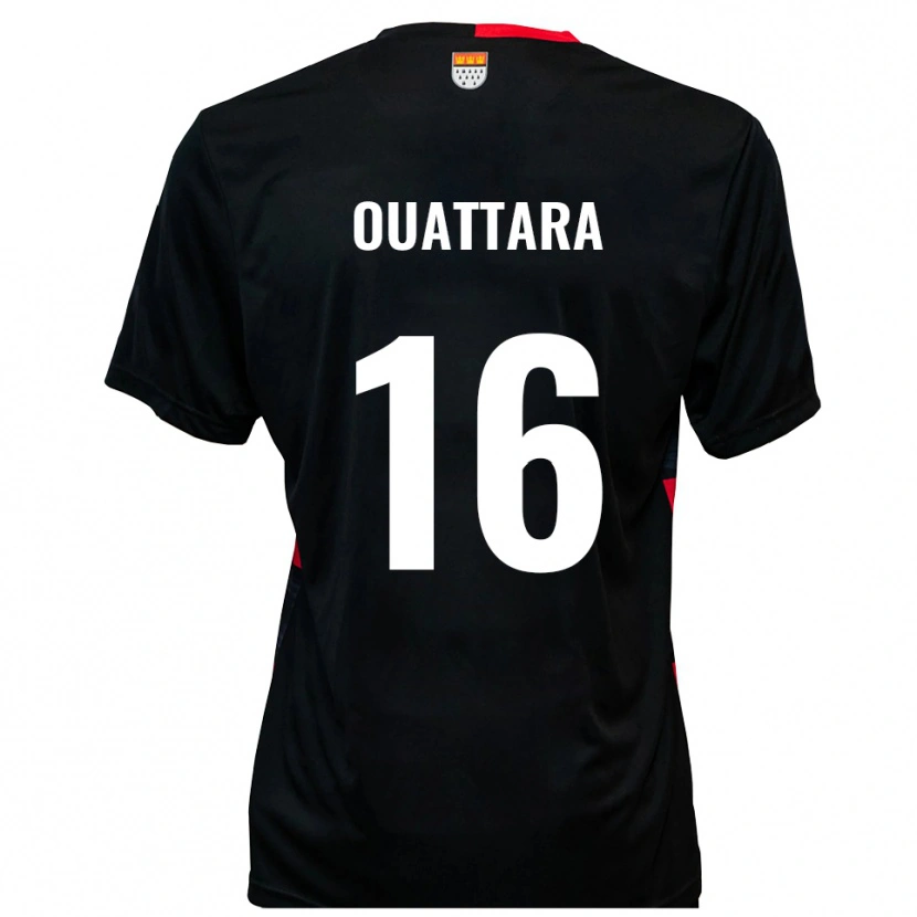 Danxen Herren Kiyali Ouattara #16 Schwarz Rot Heimtrikot Trikot 2025/26 T-Shirt Österreich