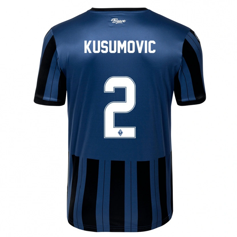 Danxen Herren Sami Kusumovic #2 Blau Grau Schwarz Heimtrikot Trikot 2025/26 T-Shirt Österreich