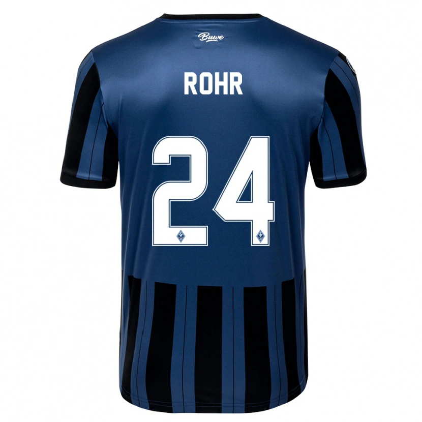Danxen Herren Elijah Rohr #24 Blau Grau Schwarz Heimtrikot Trikot 2025/26 T-Shirt Österreich
