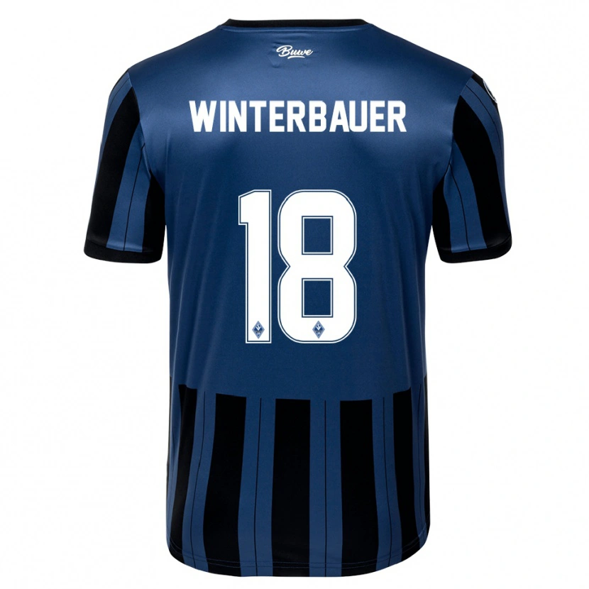 Danxen Herren Jan Winterbauer #18 Blau Grau Schwarz Heimtrikot Trikot 2025/26 T-Shirt Österreich