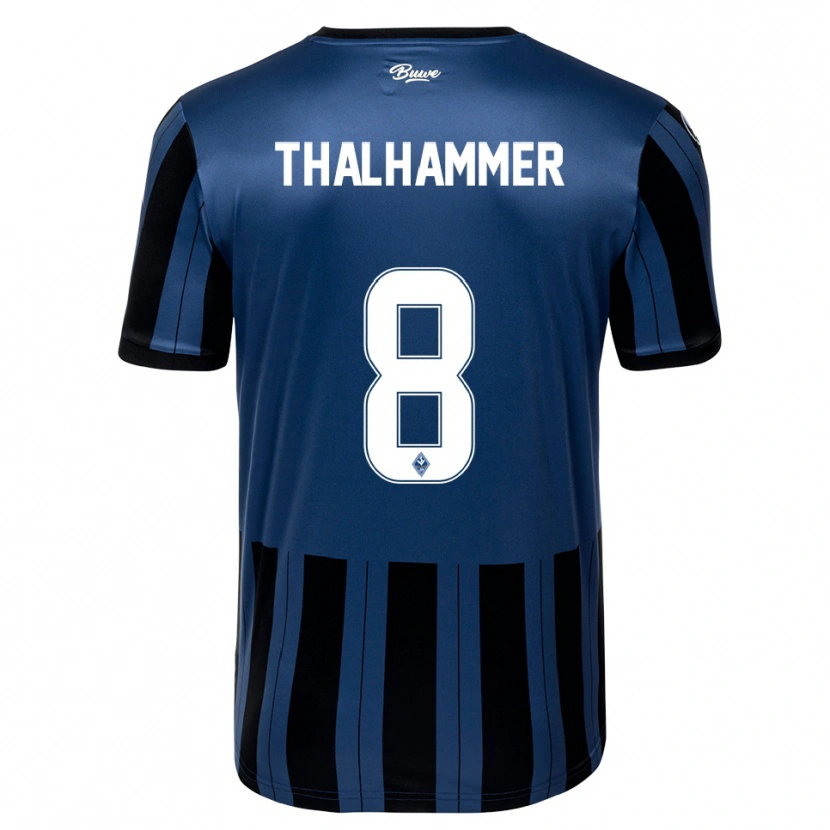 Danxen Herren Maximilian Thalhammer #8 Blau Grau Schwarz Heimtrikot Trikot 2025/26 T-Shirt Österreich