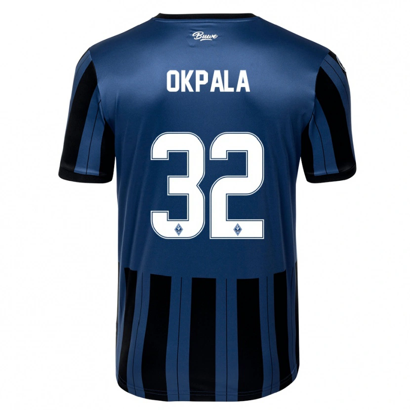 Danxen Herren Kennedy Okpala #32 Blau Grau Schwarz Heimtrikot Trikot 2025/26 T-Shirt Österreich