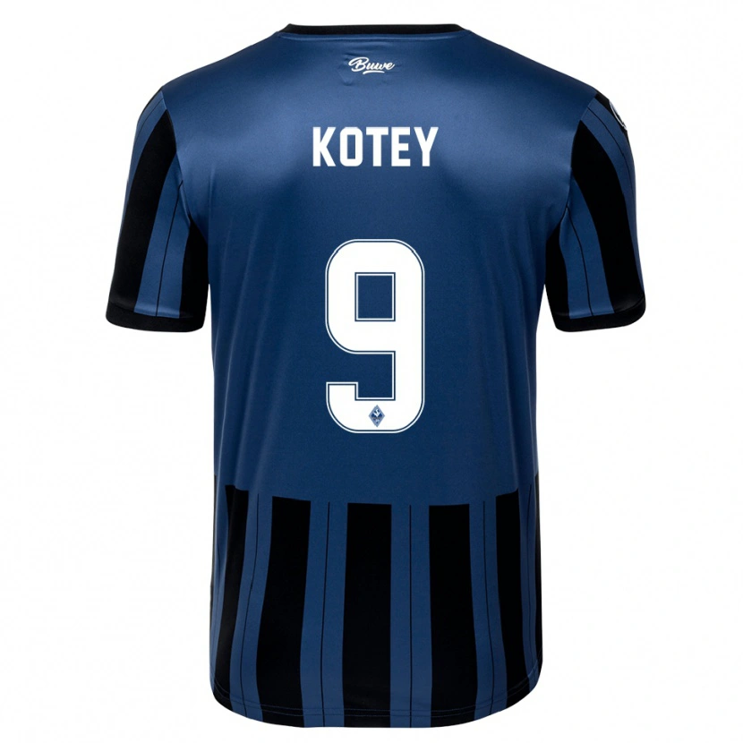 Danxen Herren Britmon Kotey #9 Blau Grau Schwarz Heimtrikot Trikot 2025/26 T-Shirt Österreich