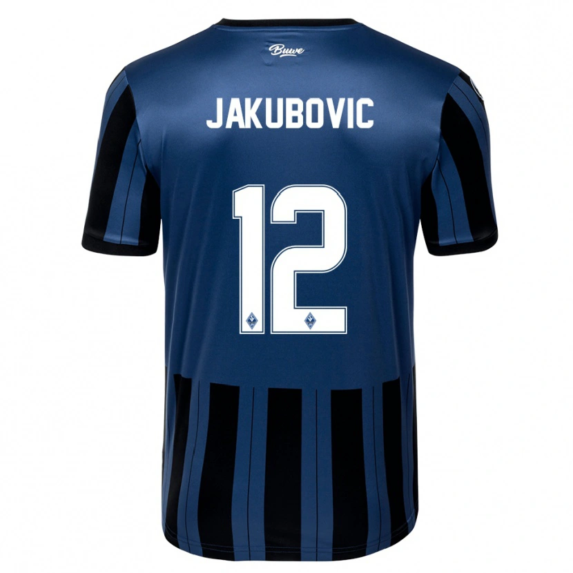 Danxen Herren Harun Jakubovic #12 Blau Grau Schwarz Heimtrikot Trikot 2025/26 T-Shirt Österreich