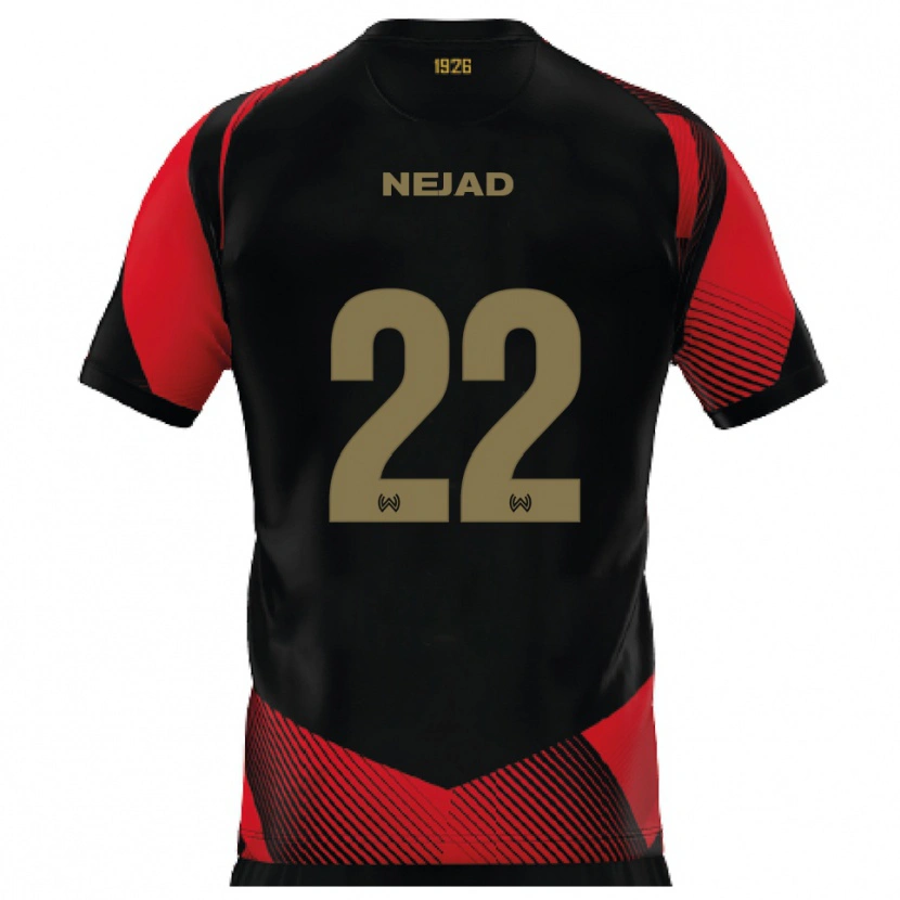 Danxen Herren Milad Nejad #22 Schwarz Rot Heimtrikot Trikot 2025/26 T-Shirt Österreich