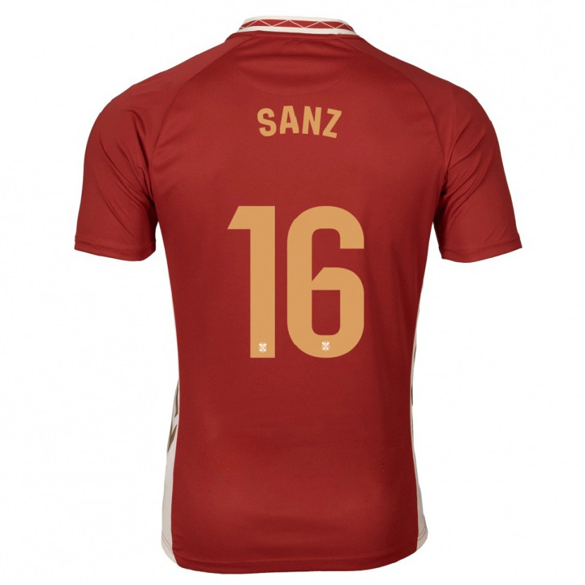 Danxen Herren Aitor Sanz #16 Burgunder Gold Auswärtstrikot Trikot 2025/26 T-Shirt Österreich
