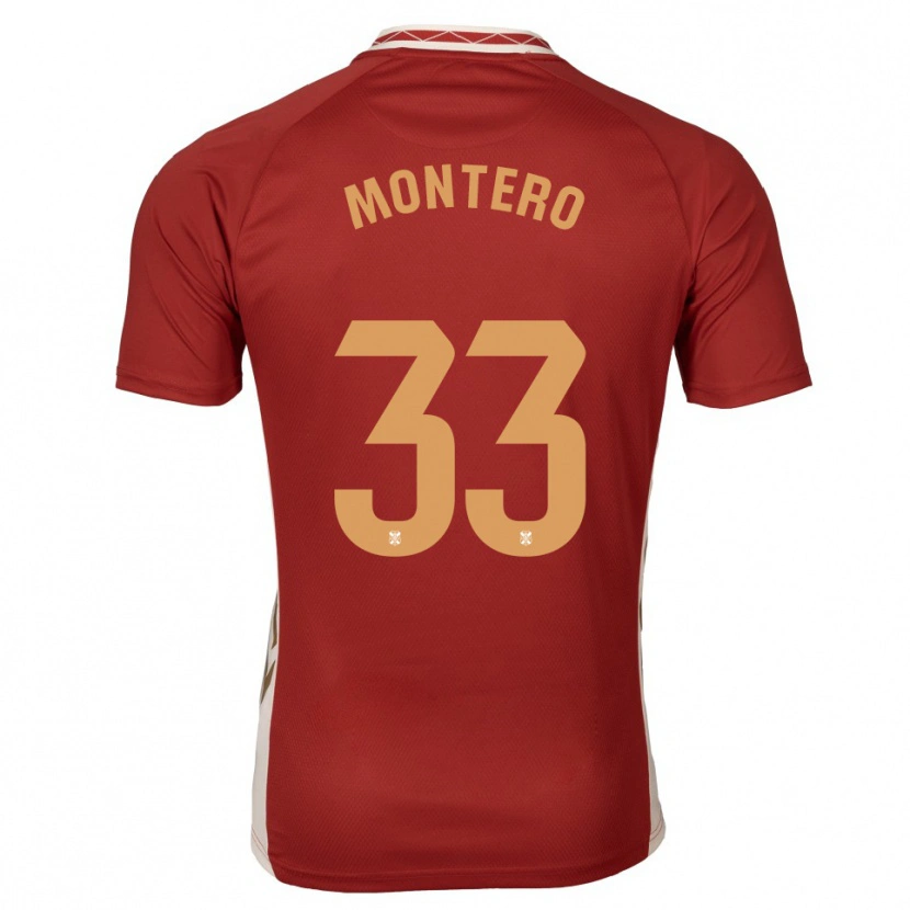 Danxen Herren Manuel Montero #33 Burgunder Gold Auswärtstrikot Trikot 2025/26 T-Shirt Österreich