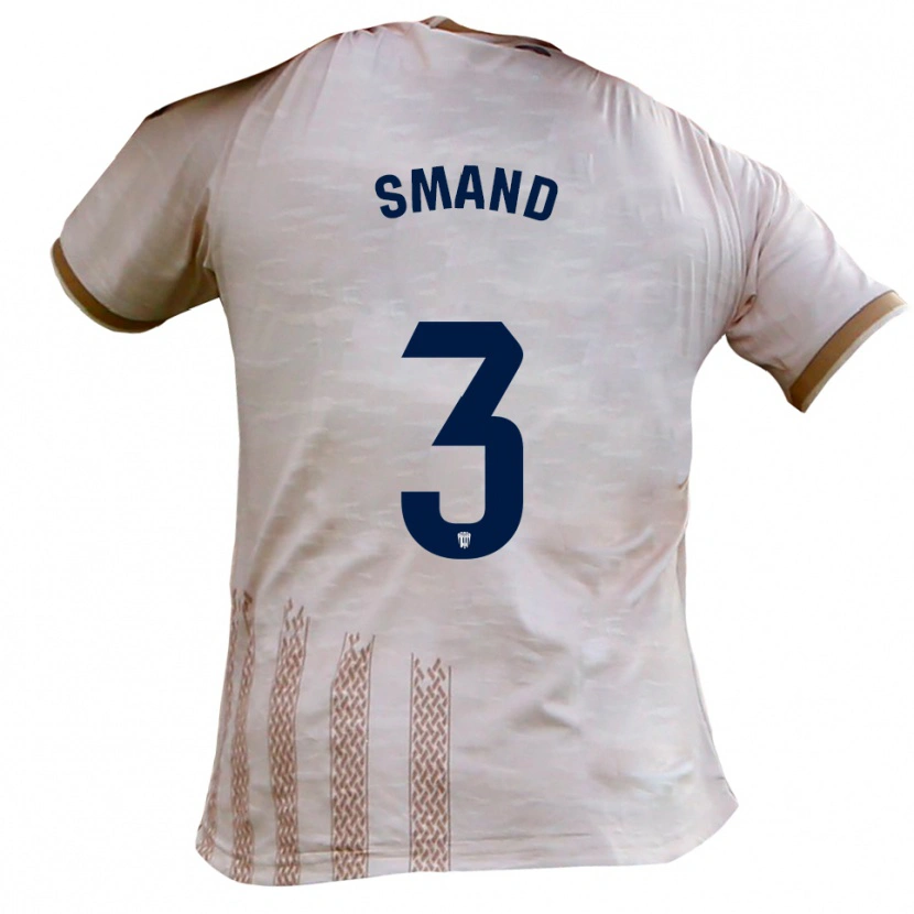 Danxen Herren Floris Smand #3 Cremeweiß Braun Auswärtstrikot Trikot 2025/26 T-Shirt Österreich