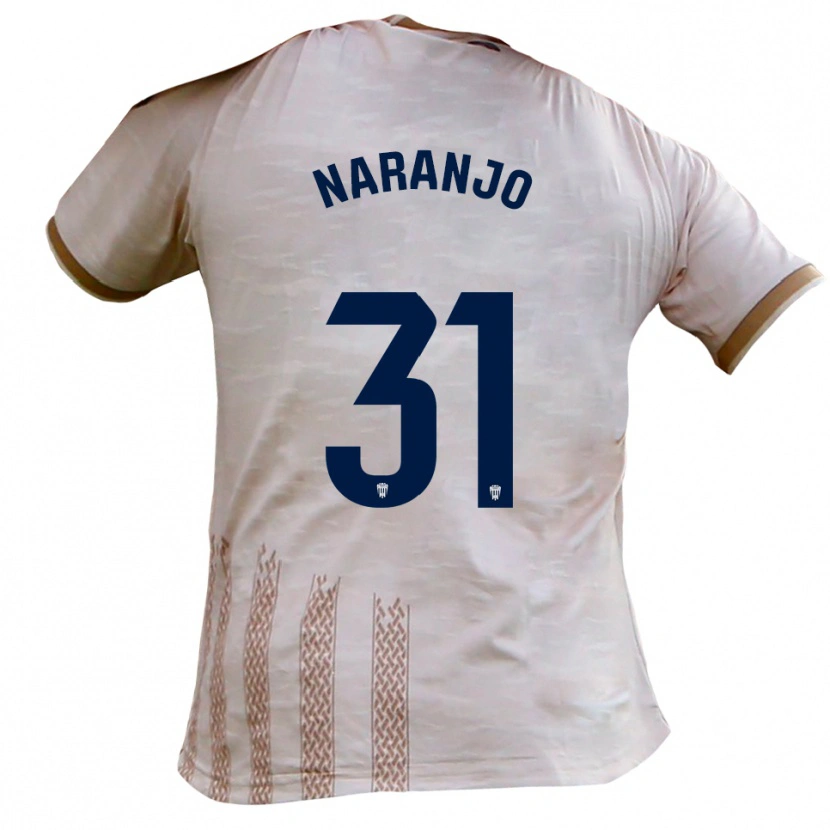 Danxen Herren David Naranjo #31 Cremeweiß Braun Auswärtstrikot Trikot 2025/26 T-Shirt Österreich