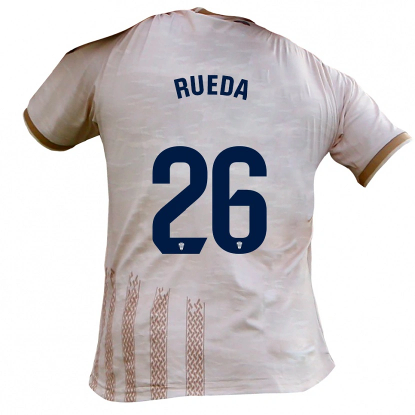 Danxen Herren Carlos Rueda #26 Cremeweiß Braun Auswärtstrikot Trikot 2025/26 T-Shirt Österreich
