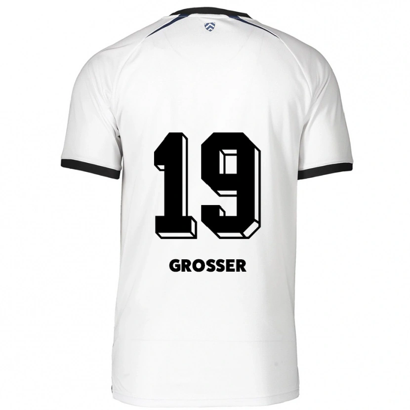 Danxen Herren Maximilian Großer #19 Weiß Schwarz Auswärtstrikot Trikot 2025/26 T-Shirt Österreich