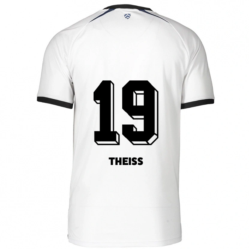 Danxen Herren Monti Theiß #19 Weiß Schwarz Auswärtstrikot Trikot 2025/26 T-Shirt Österreich