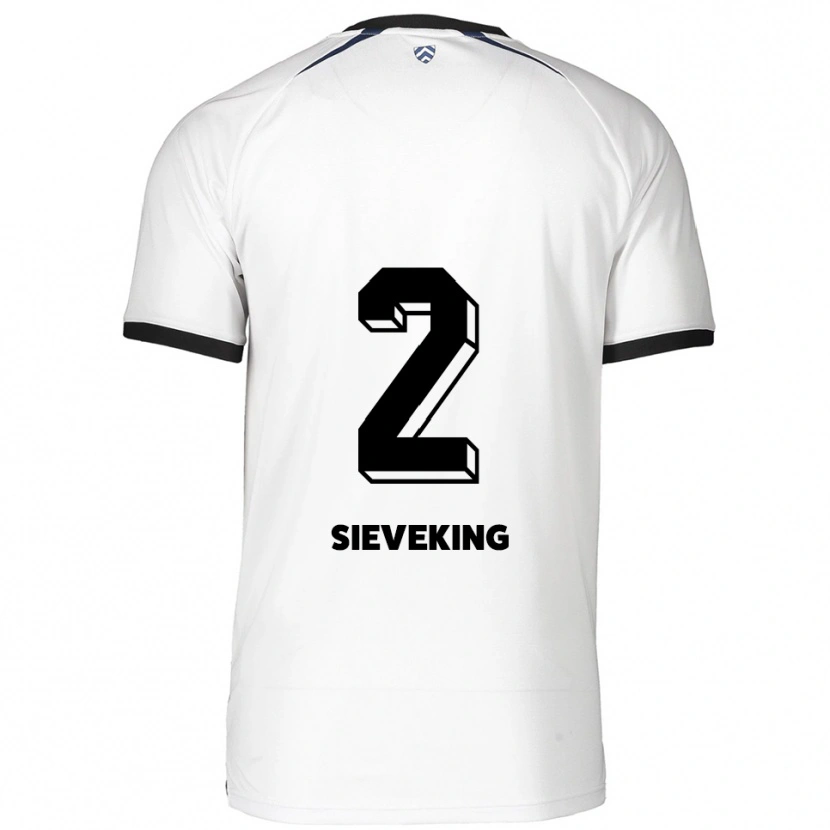 Danxen Herren Antonio Sieveking #2 Weiß Schwarz Auswärtstrikot Trikot 2025/26 T-Shirt Österreich