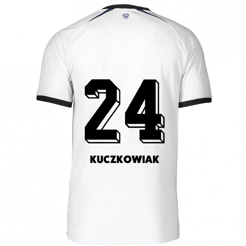 Danxen Herren Mateusz Kuczkowiak #24 Weiß Schwarz Auswärtstrikot Trikot 2025/26 T-Shirt Österreich