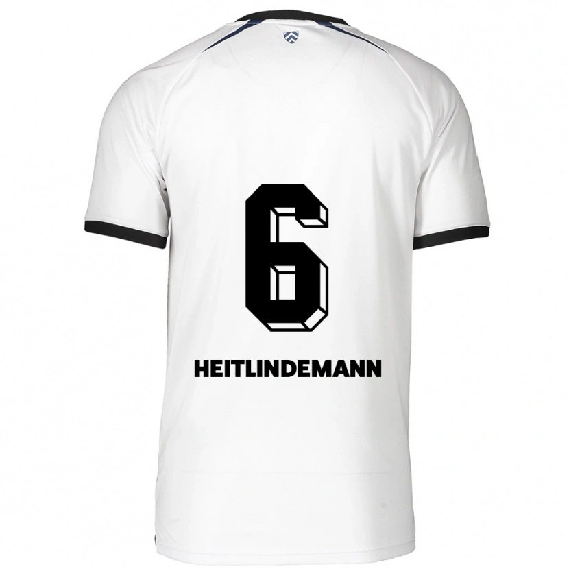 Danxen Herren Leonie Heitlindemann #6 Weiß Schwarz Auswärtstrikot Trikot 2025/26 T-Shirt Österreich