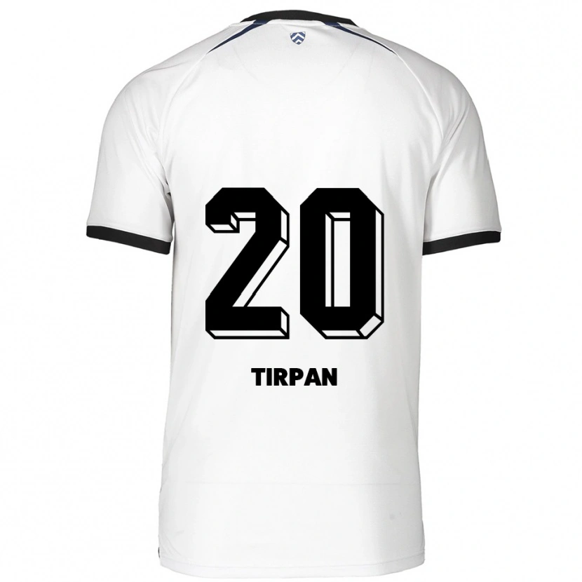 Danxen Herren Efe Tirpan #20 Weiß Schwarz Auswärtstrikot Trikot 2025/26 T-Shirt Österreich