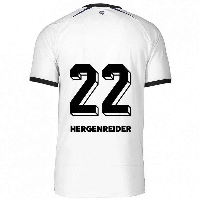 Danxen Herren Lennart Hergenreider #22 Weiß Schwarz Auswärtstrikot Trikot 2025/26 T-Shirt Österreich