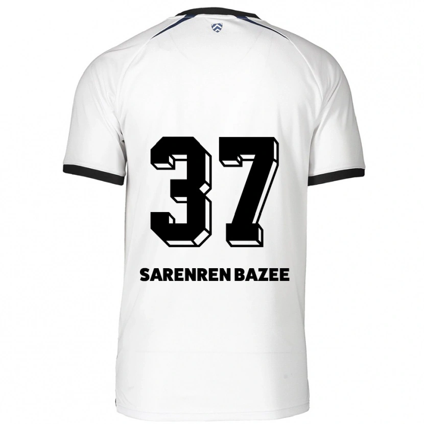 Danxen Herren Noah Sarenren Bazee #37 Weiß Schwarz Auswärtstrikot Trikot 2025/26 T-Shirt Österreich