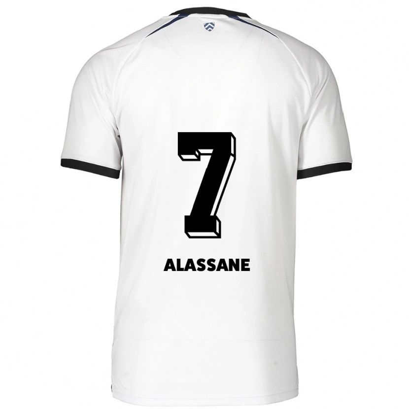 Danxen Herren Latif-Bilal Alassane #7 Weiß Schwarz Auswärtstrikot Trikot 2025/26 T-Shirt Österreich