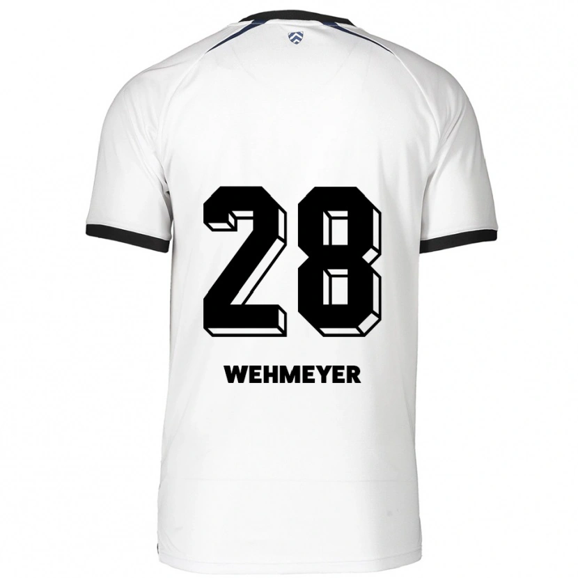 Danxen Herren Hannah Wehmeyer #28 Weiß Schwarz Auswärtstrikot Trikot 2025/26 T-Shirt Österreich