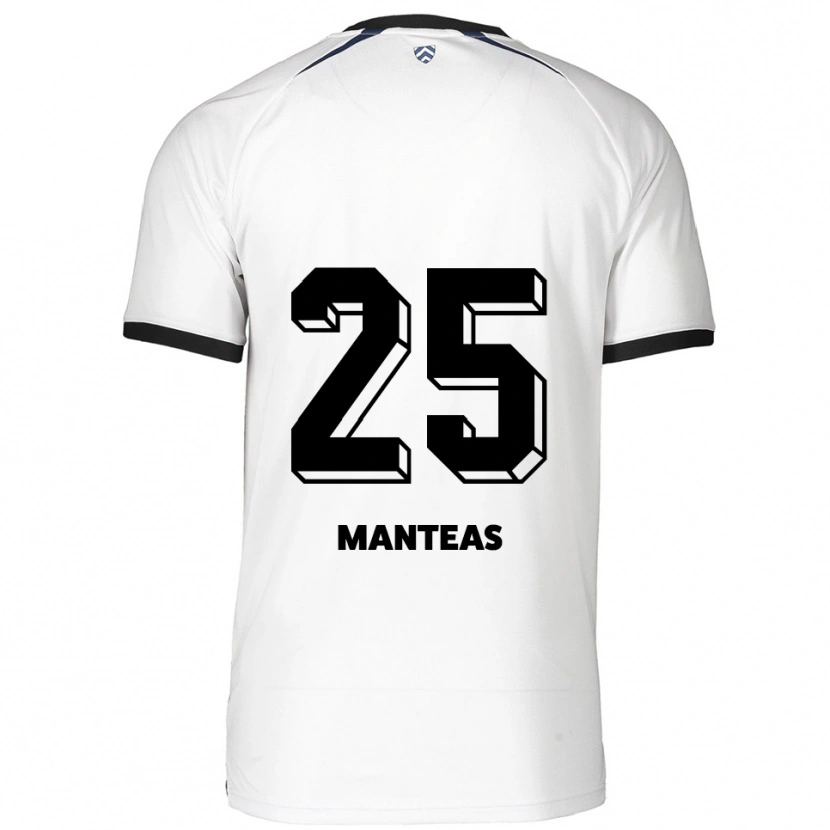 Danxen Herren Jacqueline Manteas #25 Weiß Schwarz Auswärtstrikot Trikot 2025/26 T-Shirt Österreich