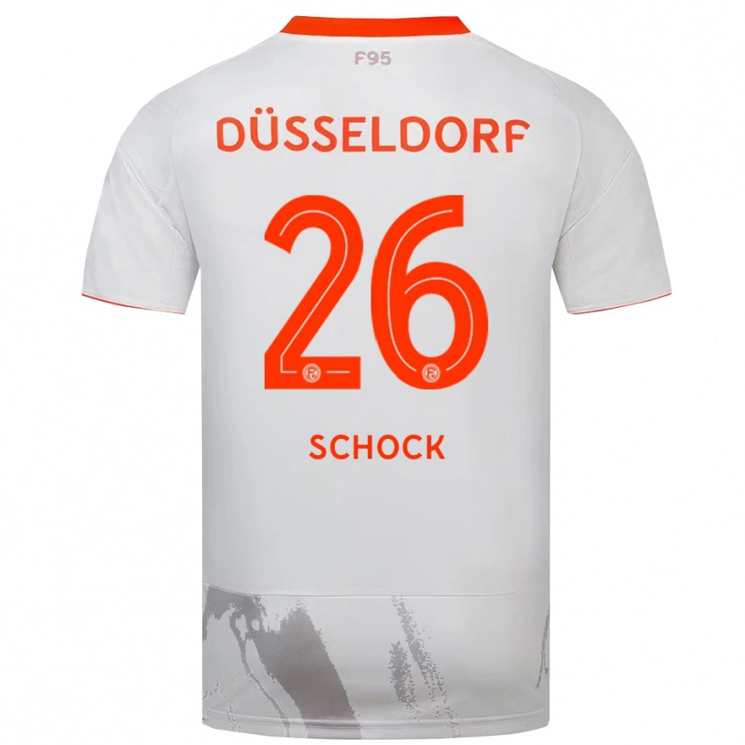 Danxen Herren Florian Schock #26 Weiß Orange Auswärtstrikot Trikot 2025/26 T-Shirt Österreich
