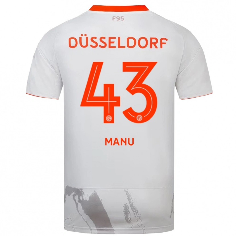 Danxen Herren King Manu #43 Weiß Orange Auswärtstrikot Trikot 2025/26 T-Shirt Österreich