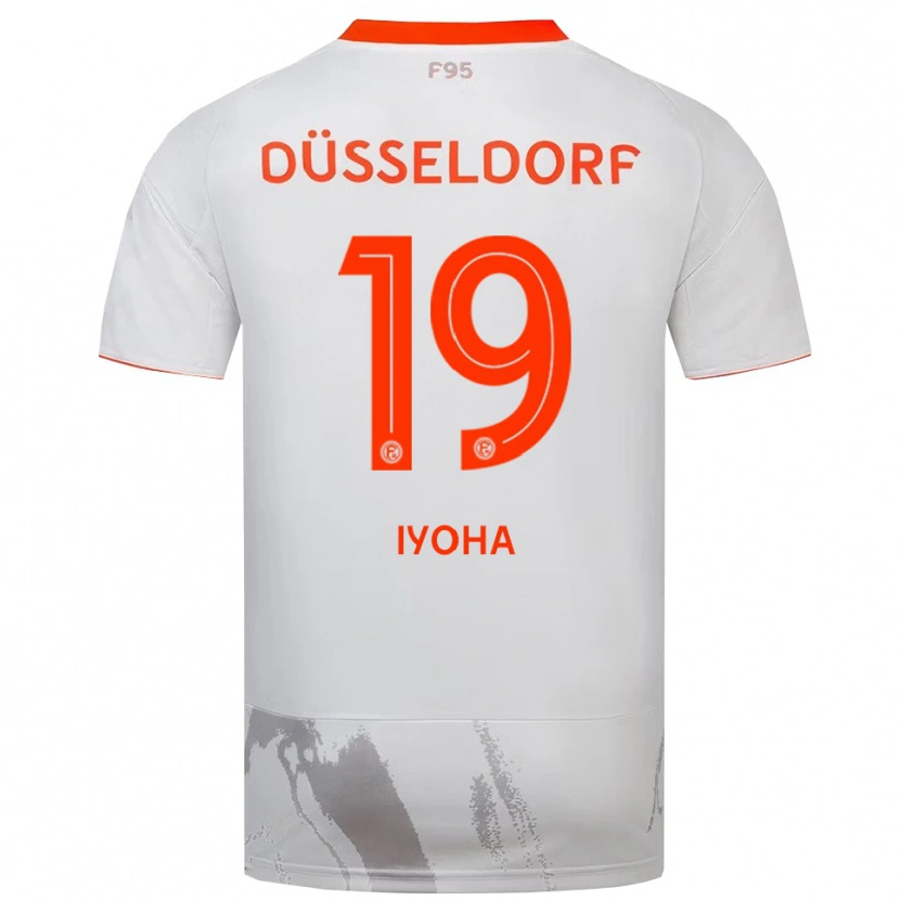 Danxen Herren Emmanuel Iyoha #19 Weiß Orange Auswärtstrikot Trikot 2025/26 T-Shirt Österreich
