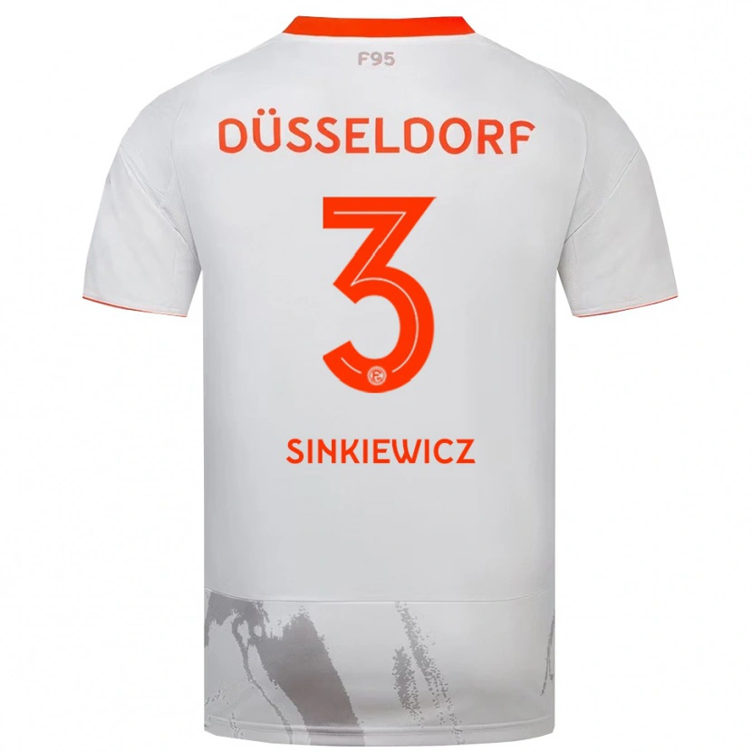Danxen Herren Luis Sinkiewicz #3 Weiß Orange Auswärtstrikot Trikot 2025/26 T-Shirt Österreich