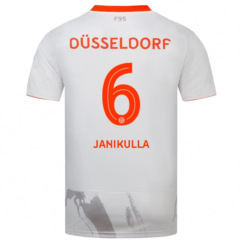 Danxen Herren Julius Janikulla #6 Weiß Orange Auswärtstrikot Trikot 2025/26 T-Shirt Österreich