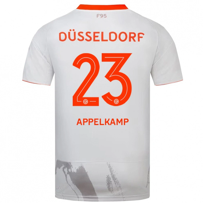 Danxen Herren Shinta Appelkamp #23 Weiß Orange Auswärtstrikot Trikot 2025/26 T-Shirt Österreich